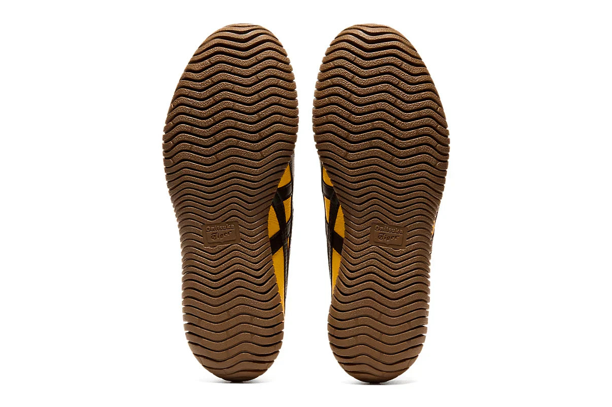 Tênis Onitsuka Tiger Tsunahiki Slip-On Sunflower Yellow/Black Amarelo detalhe lateral