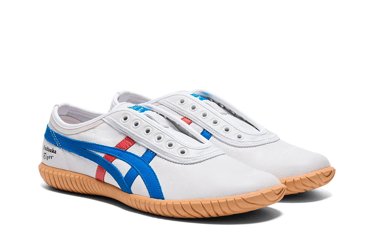 Tênis Onitsuka Tiger Tsunahiki Slip-On White/Directoire Blue Branco vista superior