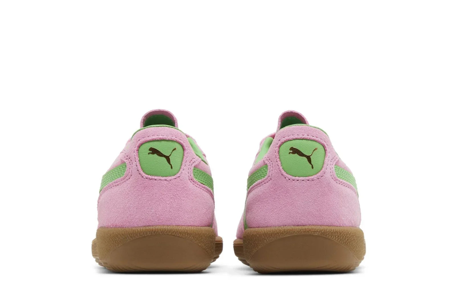 Tênis Puma Palermo Special Pink Delight Green Rosa detalhe do material