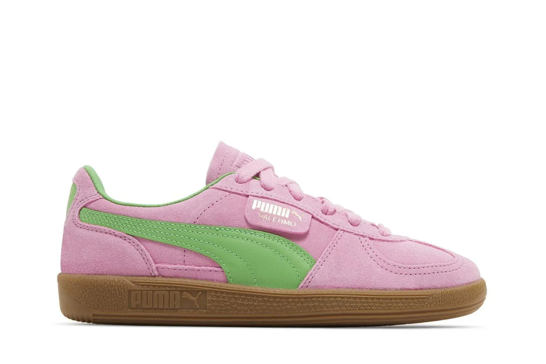 Tênis Puma Palermo Special Pink Delight Green Rosa vista lateral