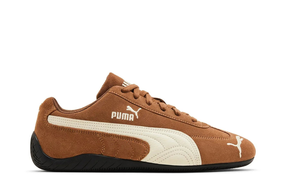 Tênis Puma Speedcat Archive Haute Coffee Frosted Ivory Marrom vista lateral