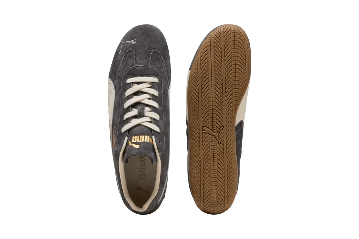 Tênis Puma Speedcat Faded Cast Iron Alpine Snow Cinza vista traseira