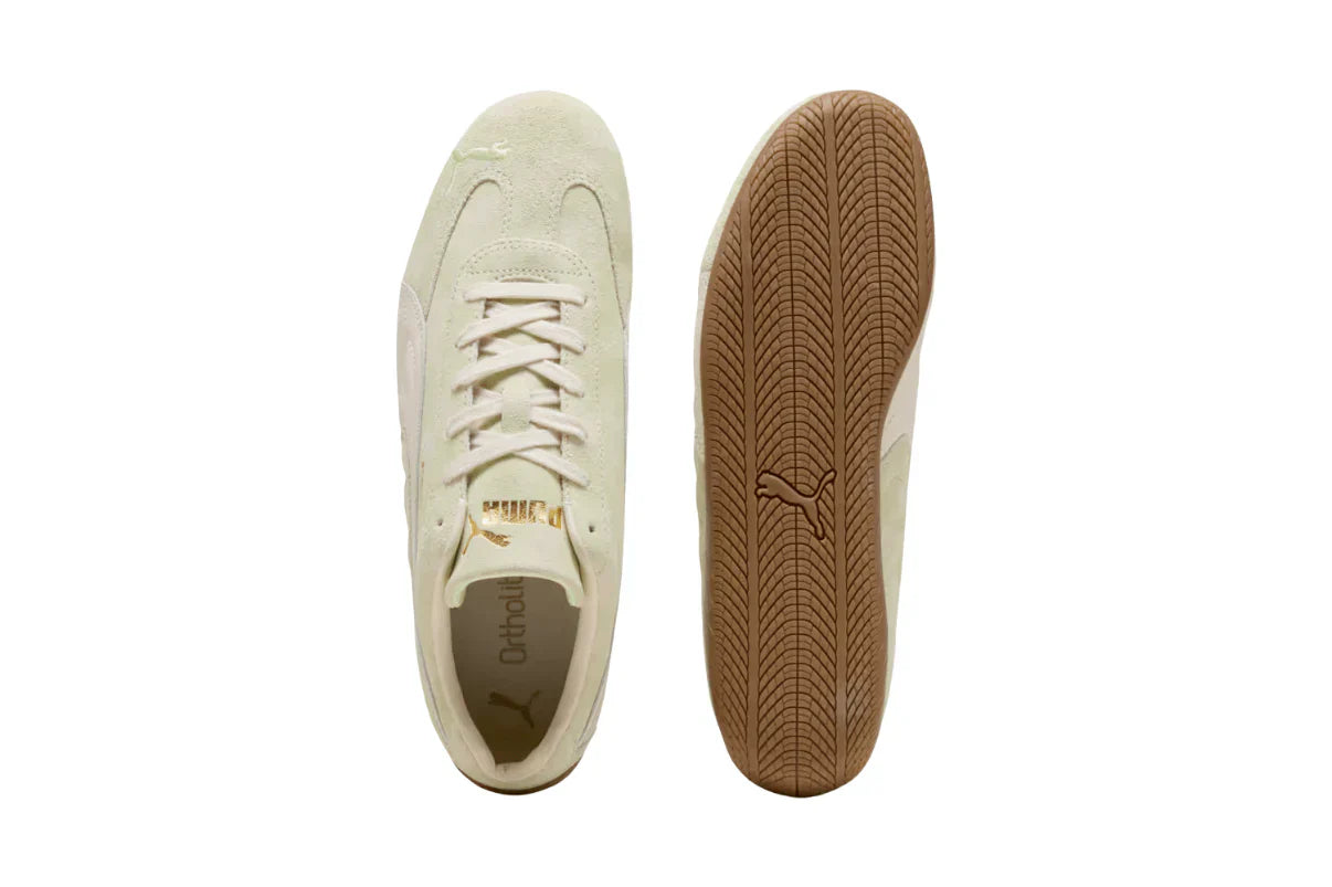 Tênis Puma Speedcat Faded Cool Cucumber Alpine Snow Verde detalhe lateral