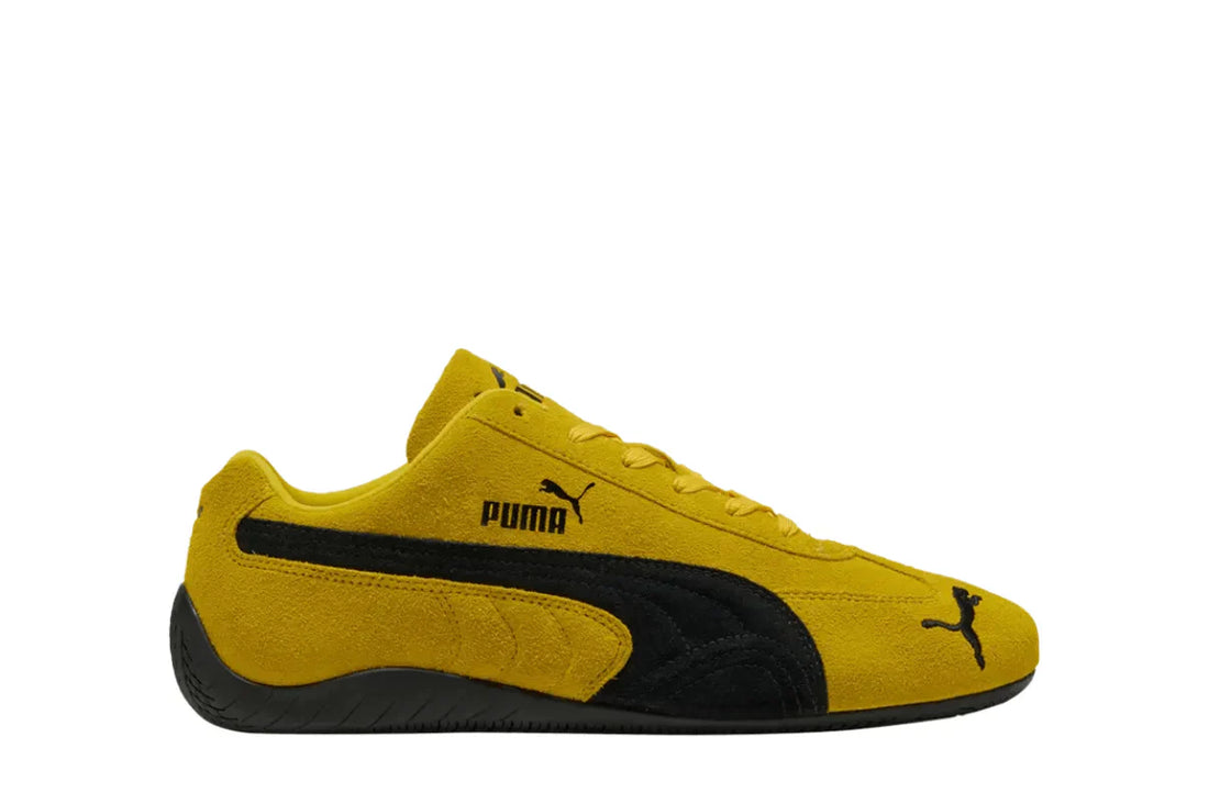 Tênis Puma Speedcat OG Pelé Yellow Black Amarelo vista lateral