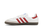Tênis Adidas Samba OG White Scarlet Branco vista traseira