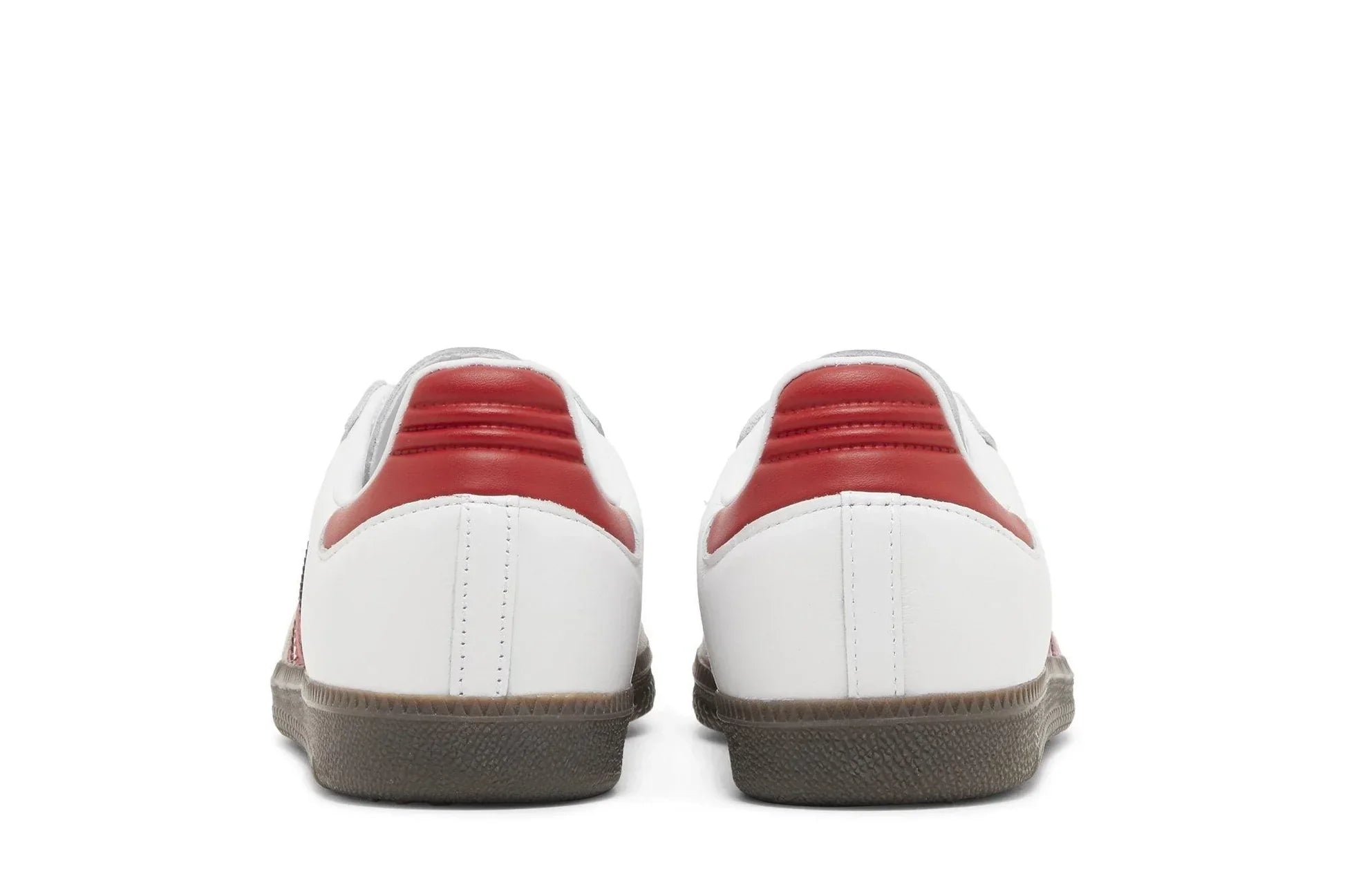 Tênis Adidas Samba OG White Scarlet Branco detalhe do solado