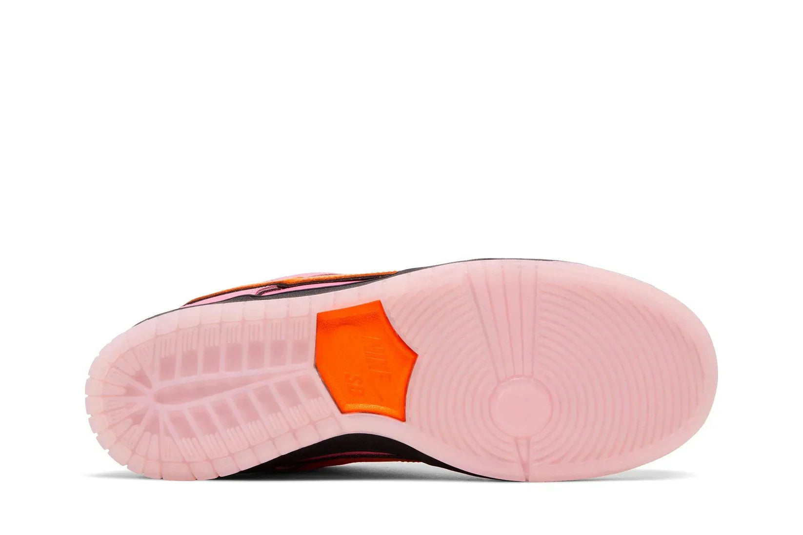 Tênis The Powerpuff Girls x Nike SB Dunk Low Blossom Rosa vista traseira