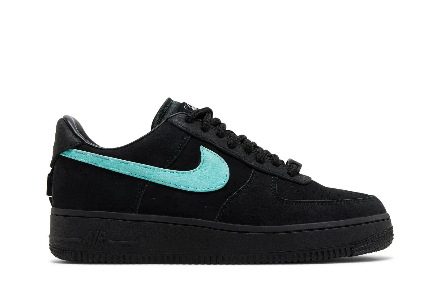 Tênis Tiffany & Co. x Nike Air Force 1 Low 1837 Preto vista lateral