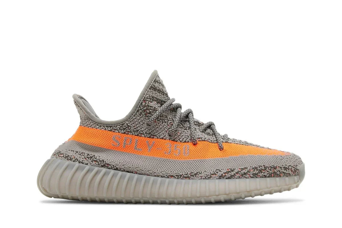 Tênis Yeezy Boost 350 V2 Beluga Cinza vista lateral