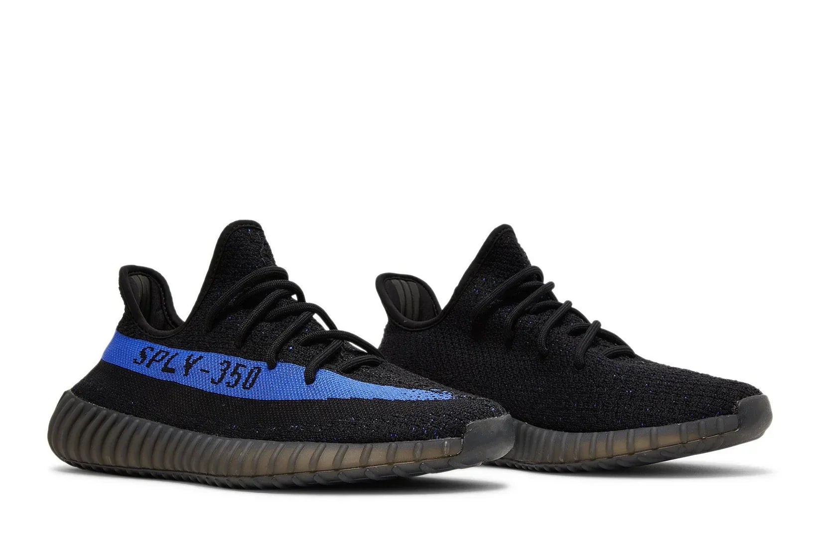 Tênis Yeezy Boost 350 V2 Dazzling Blue Preto detalhe do solado