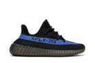 Tênis Yeezy Boost 350 V2 Dazzling Blue Preto vista lateral