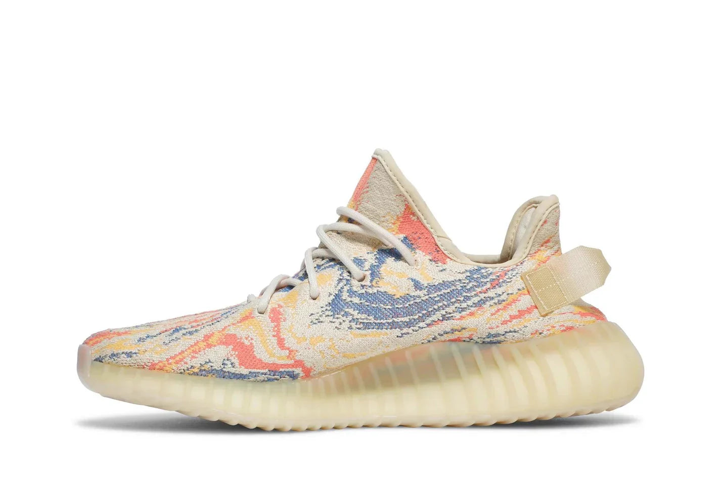 Tênis Yeezy Boost 350 V2 MX Oat Multicolor detalhe lateral
